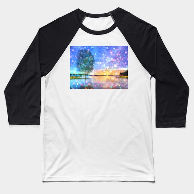 winter tree Baseball T-Shirt by redwitchart